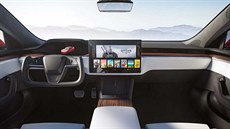 Nová Tesla S s vylepšeným palubním počítačem