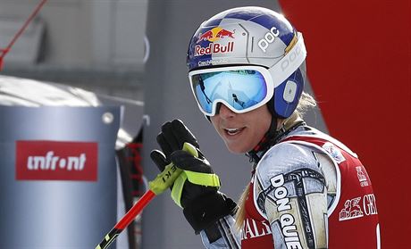 Ester Ledecká v superobím slalomu ve Val d'Isere.