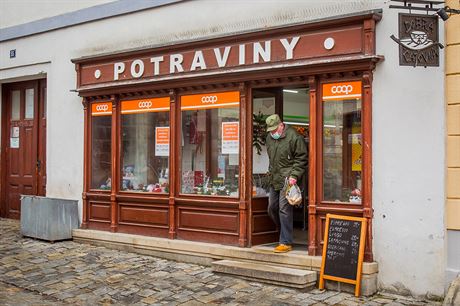 Obchod s potravinami Coop v eskokrumlovské ulici Latrán