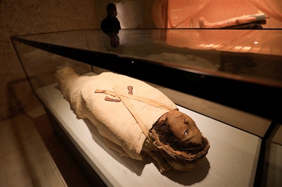 Mumie princezny Maatkare v nově otevřeném muzeu v Šarm aš-Šajchu.