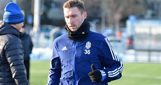Jaromír Zmrhal na tréninku v Mladé Boleslavi.