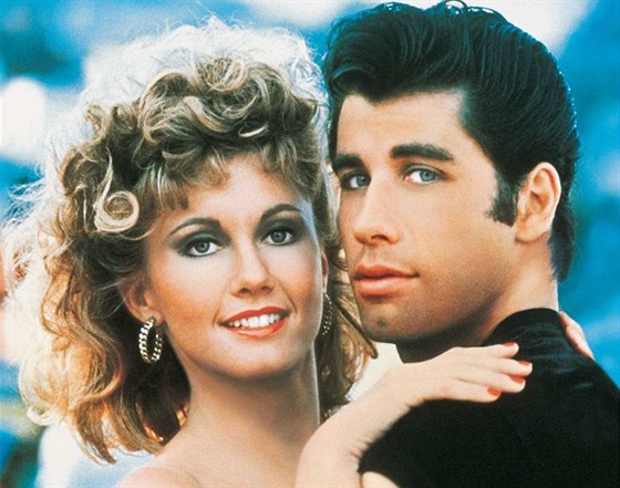 Z filmu Pomáda  Olivia Newton-Johnová a John Travolta