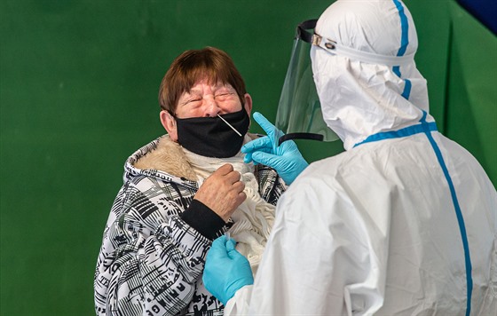 Testování na koronavirus v Malých Svatoňovicích. (9. února 2020)