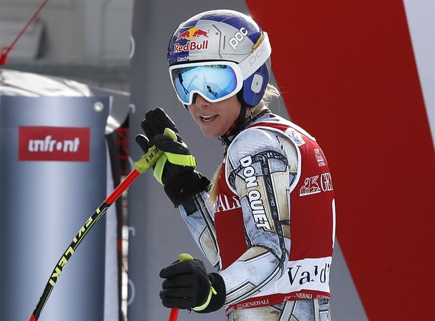 Ester Ledeck v superobm slalomu ve Val d'Isere.