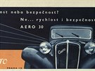 Reklama na automobily Aero z asopis z doby první republiky