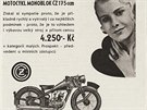 Reklama na motocykly Z z asopis z doby první republiky