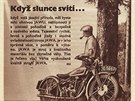 Reklama na motocykly Jawa z asopis z doby první republiky