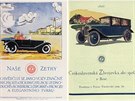 Reklamy na automobily Zetka z asopis z doby první republiky