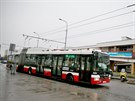 Na Plavsk nmst na brnnskch Vinohradech nyn jezd jen trolejbusy a...