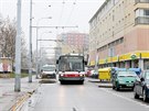 Na Plavsk nmst na brnnskch Vinohradech nyn jezd jen trolejbusy a...