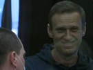 Ruský opoziní pedák Alexej Navalnyj ped moskevským soudem