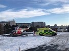 Leteck zchrann sluba Armdy R v Lnch u Plzn m pro pevozy pacient s...