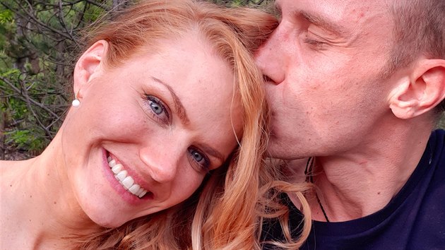 Gabriela Koukalová a její p�ítel Milo�