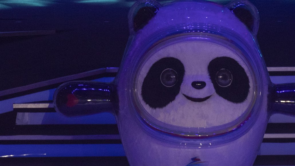 Panda jako maskot pekingské zimní olympiády 2022.