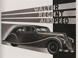 Reklama na automobily Walter z asopis z doby první republiky