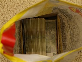 Zlod�j m�l u sebe miliony korun schované pouze v igelitové ta�ce.