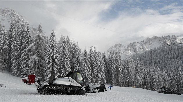 Momentka ze zasnen Cortiny dAmpezzo