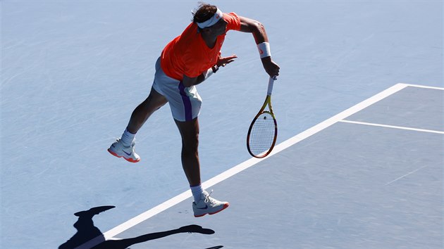 Rafael Nadal během 1. kola Australian Open