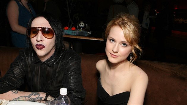 Marilyn Manson a Evan Rachel Woodov (Los Angeles, 16. jna 2006)
