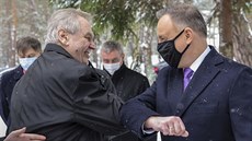 Milo Zeman a jeho polský protjek Andrzej Duda na summitu Visegrádské skupiny...