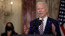Americký prezident Joe Biden přednesl projev o zahraniční politice. (4. února...