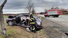 U nehody zasahovali i profesionální hasii z Jindichova Hradce.
