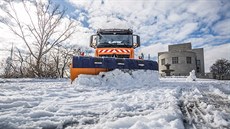 Pra�ské slu�by a sníh.