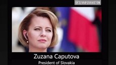 Zuzana aputová sdílela píspvek Jennifer Anistonové, ve kterém ji...