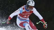 výcarský sjezda Ralph Weber bhem závodu v Garmisch-Partenkirchenu.