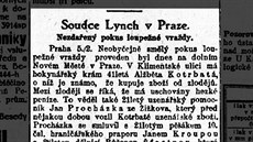 Krást se nevyplácí. Dav ped 100 lety málem zlynoval kriminálníky