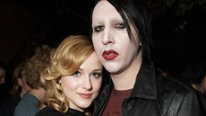 Evan Rachel Woodová a Marilyn Manson (Toronto, 10. září 2007)