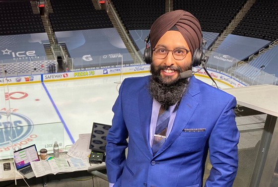 Kanadský hokejový komentátor stanice Sportsnet Harnarayan Singh je prvním...