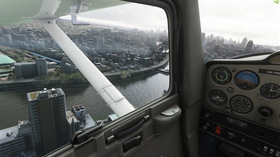 Microsoft Flight Simulator - Fotogrammetricky nasnímané Tokio.