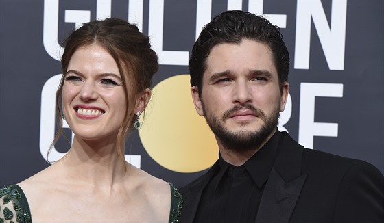 Rose Leslie a Kit Harington (Los Angeles, 5. ledna 2020)