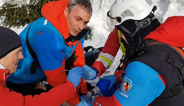Snaha o záchranu mladího skialpinisty (15. 2. 2021  14:15)