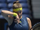 Zadumaná Karolína Muchová ve tetím kole Australian Open