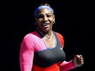 Amerianka Serena Williamsová se raduje z postupu do tvrtfinále Australian...