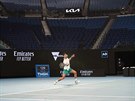 Srb Novak Djokovi v osmifinále Australian Open