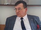 Ob�alovan� Pol�k Piotr Bosak na chodb� Krajsk�ho soudu v Ostrav�. (16. �nora...