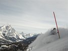 Federica Brignoneová vypadává ve slalomové ásti kombinace na mistrovství svta...