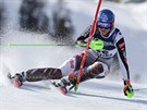 Petra Vlhová ve slalomové ásti kombinace na mistrovství svta v Cortin...