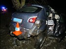 Vn nehoda dvou automobil na Prachaticku