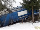 Nehoda popelskho vozu na Klatovsku.