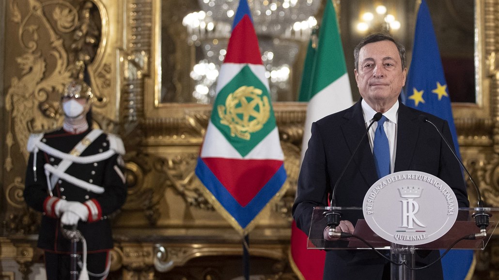 Nový italský premiér Mario Draghi
