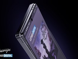 Samsung si patentoval smartphone s výklopnou horní třetinou displeje.