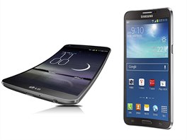 LG G Flex a Samsung Galaxy Round
