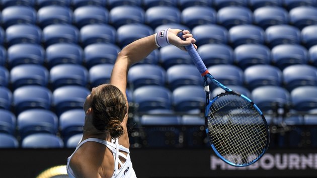Karolna Plkov v utkn tetho kola Australian Open