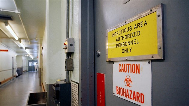 Americká laboratoř zaměřená na biologické hrozby Fort Detrick. (5. listopadu 2014)