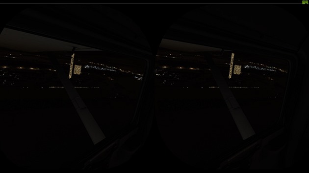 Microsoft Flight Simulator - Elektrárna Mělník v noci vypadá dosti působivě.