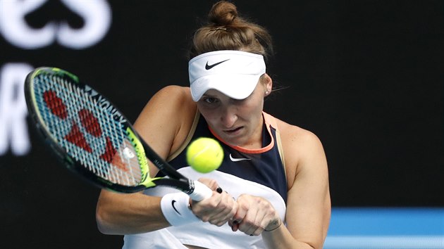 Markéta Vondroušová ve třetím kole Australian Open.